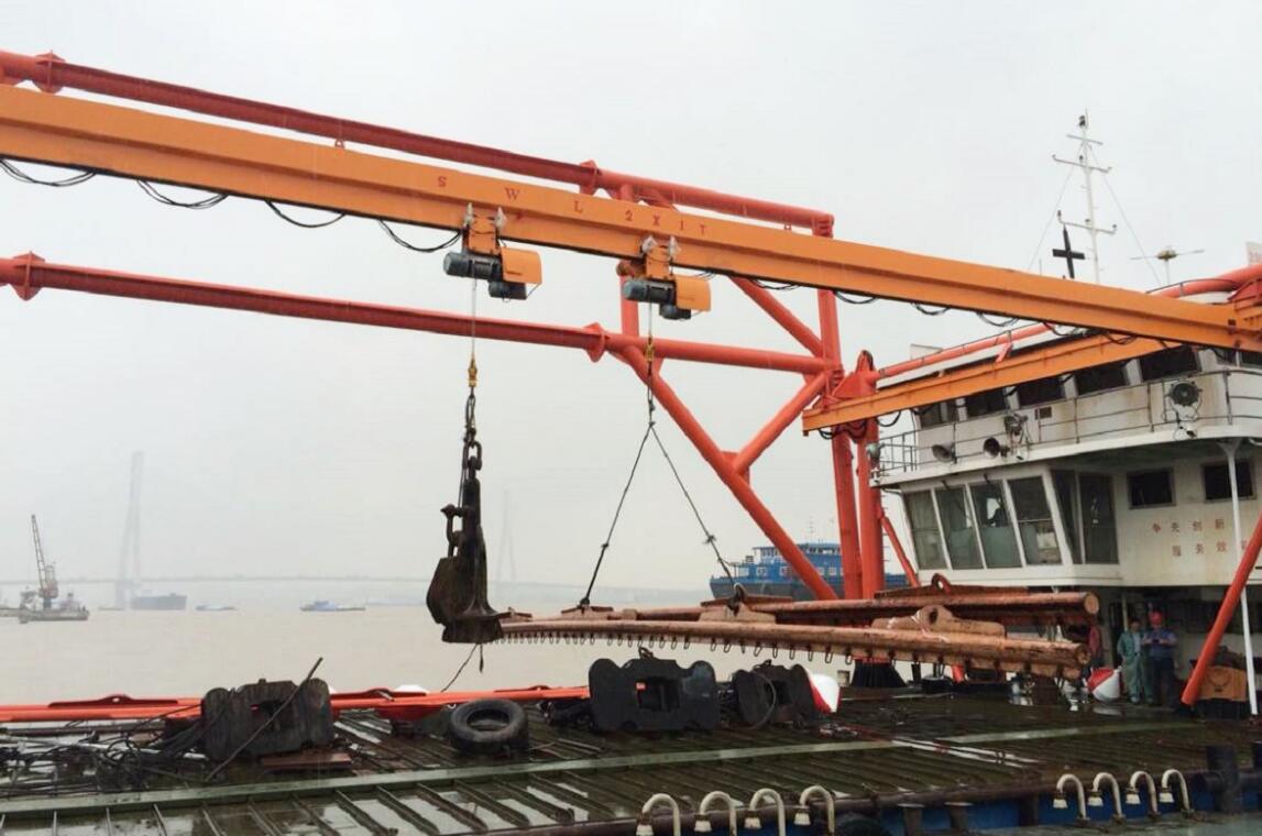 船用電動葫蘆海上作業案例